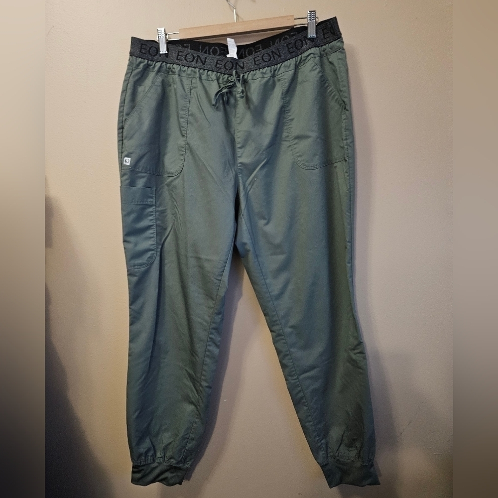Maevn Scrub Pants Eon Women's Size XL Green Joggers